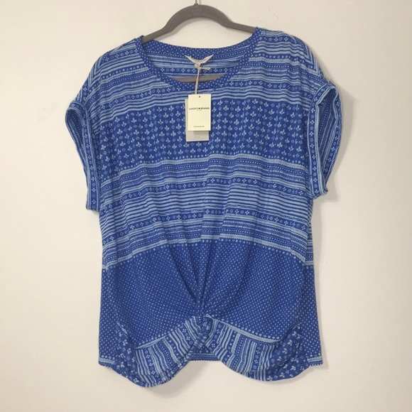 Lucky Brand Tops - NWT Lucky Brand Twist Front sz Large